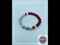 Red Turquoise &amp; Howlite Gemstone Bracelet: Crystal Quartz Beaded Jewelry