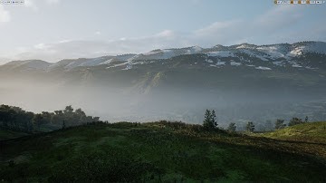 [UE4]Valley atmosphere Daylight