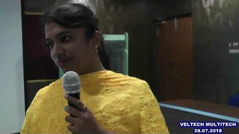 VELTECH MULTITECH DEPT OF MECHANICAL GUEST LECTURE - 28.07.2018