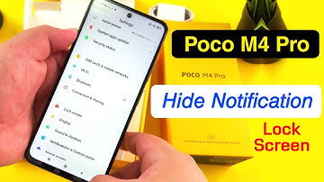 How to Hide Notification Content in Poco M4 Pro | Poco M4 Pro Lock Screen Notification Settings