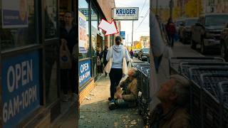 This Homeless Man's Reaction Says Everything #kindness #shorts