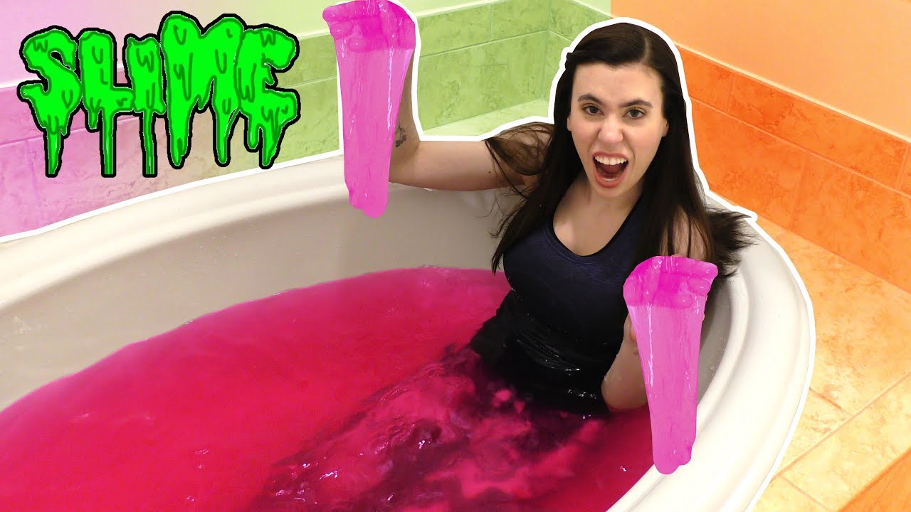 PINK SLIME BATH EXPERIMENT