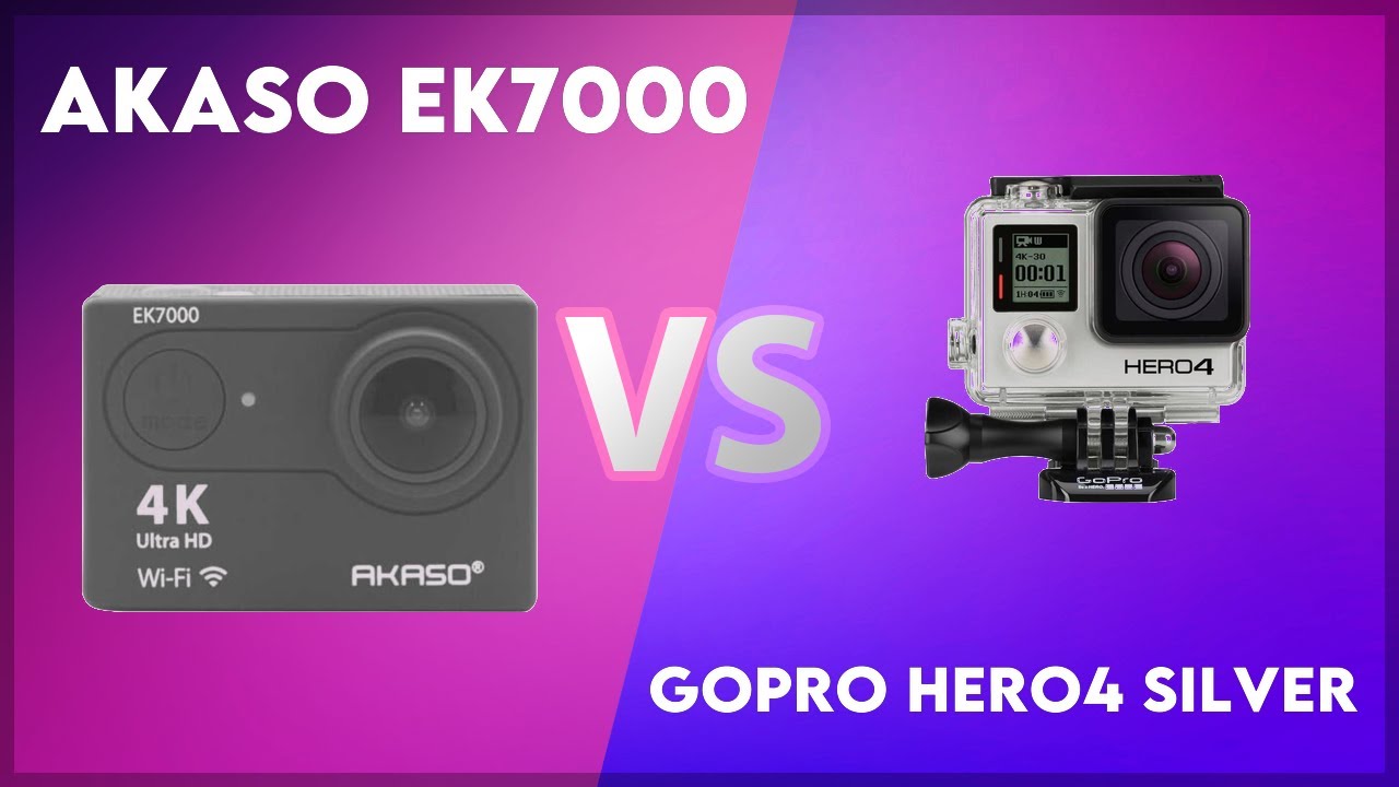 Akaso EK7000 vs GoPro Hero4 Silver Technical Comparison - YouTube