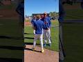 Darryl Strawberry meets Carson Benge at Mets camp