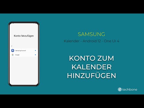 Konto zum Kalender hinzufügen - Samsung [Android 12 - One UI 4] - YouTube