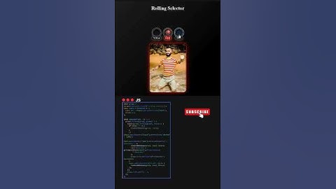 Rolling Selectors Animation Custome #coding #webcoding #webdesign #htmlcsswebsite#shorts #trending