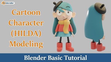 Character Modeling In Blender 2.83 | Hilda | Time lapse | easy