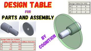 Design Table for Parts & Assembly in Solidworks || Configurations in Solidworks || COGNITION