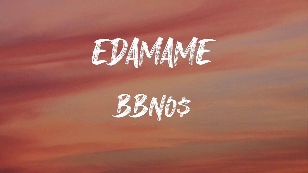 Bbno edamame (Lyrics) Balls hanging low while I pop a bottle off a