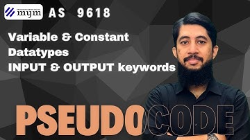 Variable | Constant | Declaration | Datatypes | Lecture 1 | 9618 | AS Pseudocode | Urdu/Hindi