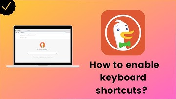 How to enable keyboard shortcuts on duckduckgo.com?
