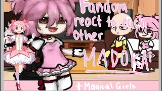 Fandoms react to each other || 5/5 || PMMM || Madoka + magical girls || completed ||