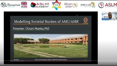 August 2025 AMR CoP ECHO Session: Method for Modeling the Societal Burden