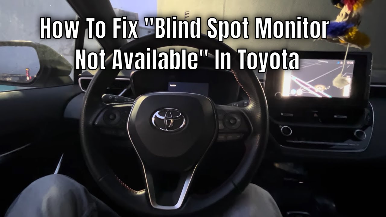 Как исправить ошибку "Система контроля слепых зон недоступна" в Toyota Corolla
