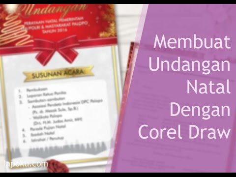 Tutorial Desain Undangan Natal - YouTube