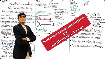 Nuclear Transmutation||Radioactive Decay  Class 12 Physics Chapter 21||Alpha,Beta and Gamma Decay||
