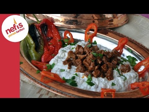 Alinazik Tarifi Etli (Antep Usulü) / Ali Nazik Nasıl Yapılır / Alinazik Kebap / Antep Yemekleri. 