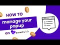 How to manage your popups on EmailWish