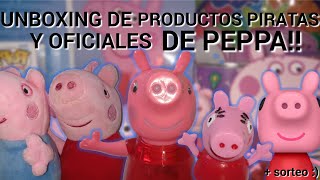 ¡Muchos Productos de Peppa! (oficiales y no oficiales) Unboxing y juego con los juguetes. Y Sorteo!