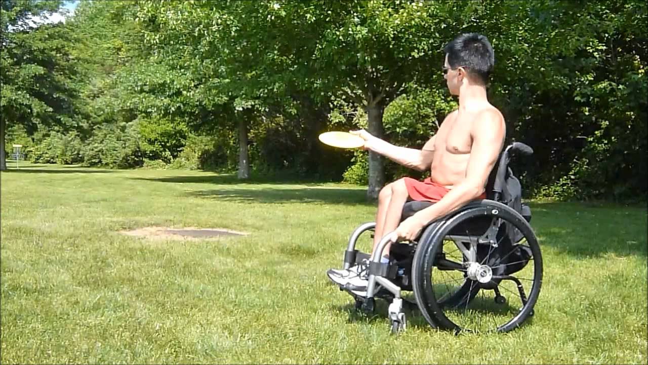 Adaptive Sports - Disc Golf (Wheelchair user) (Paraplegic) - YouTube.