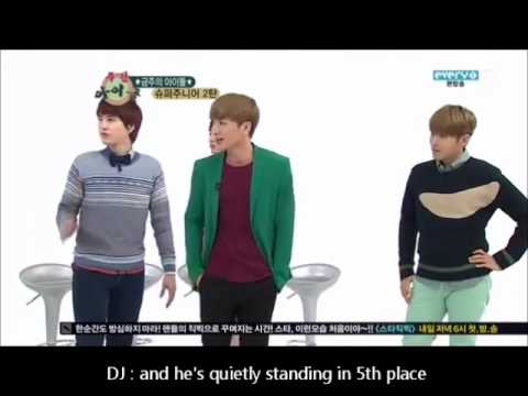 (ENG) 120919 Weekly Idol - Super Junior visual ranking by Kyuhyun