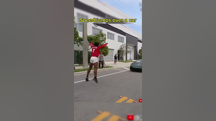 Speed jumps over 2 cars!! #funny #ishowspeed #speed #ronaldo #jump #car #record