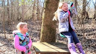 Lily Visits Playing With Slime At Toy School Backyard Fort Fun 