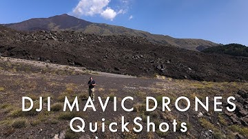 DJI drones QUICKSHOTS modes - Dronie, Rocket, Circle, Helix, Boomerang, Asteroid