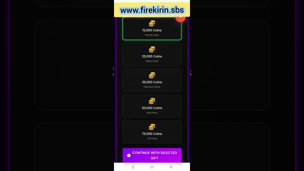 offer free account firekirin ios & android 100$