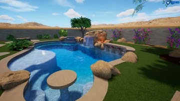 Landgren Front and Backyard Oasis- Thunderbird Pools and Spas- ThunderScapes