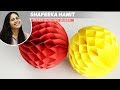 Paper Crafts: How to make a Paper Honeycomb Ball DIY 2017