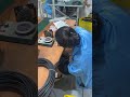 The process of tinning the ends of wires #factory #customcables #wireharness #customwireharness