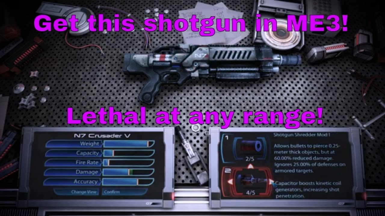 mass effect 3 best shotgun mass effect 3 best shotgun