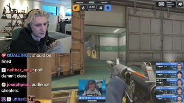 xQc Reacts to Pro CS player Using Crowd to Cheat during Game