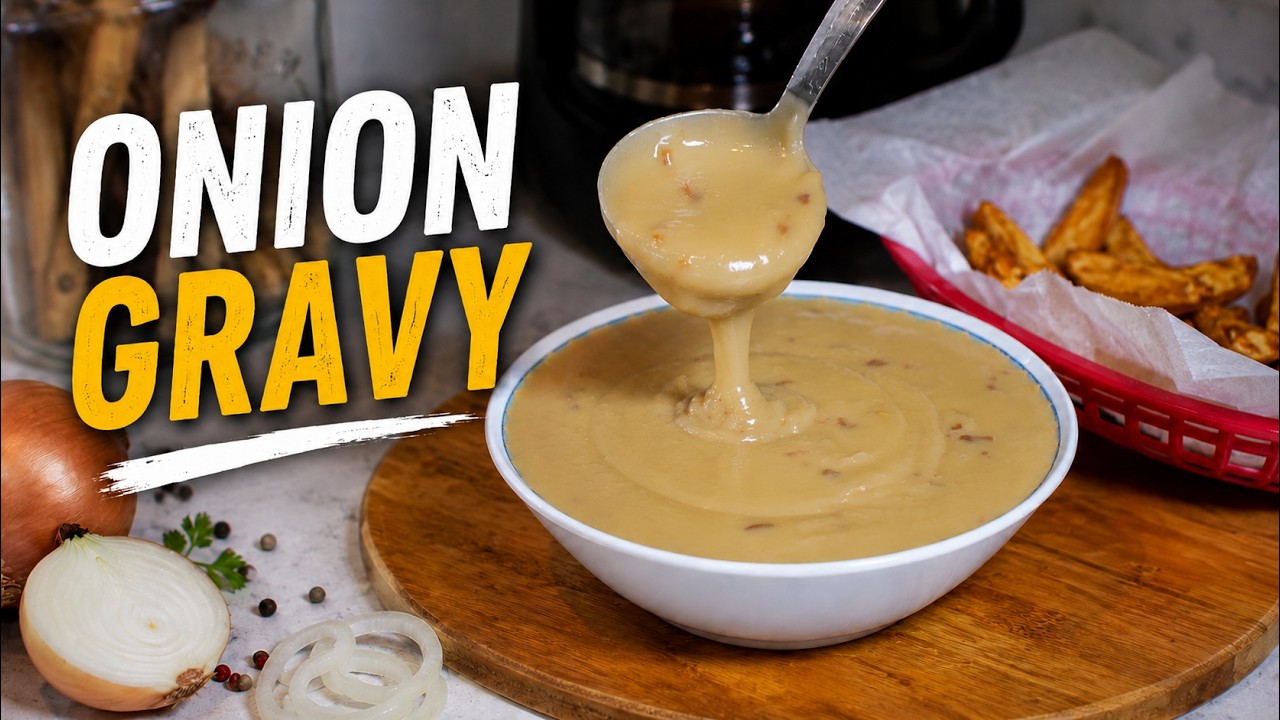The Ultimate 15-Minute Onion Gravy 🧅