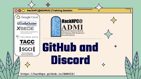 [HackHPC@ADMI22] Github and Discord Training