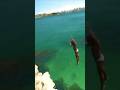 Speed is jumping from a cliff in Slovenia