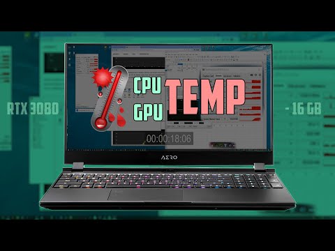 GIGABYTE AERO 15 OLED YD: Temperatures and Noise Level/NVIDIA GeForce RTX 3080 Laptop(16GB)