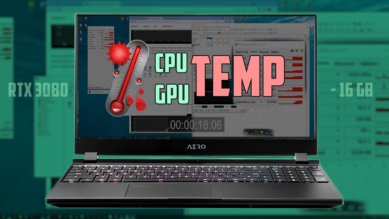 GIGABYTE AERO 15 OLED YD: Temperatures and Noise Level/NVIDIA