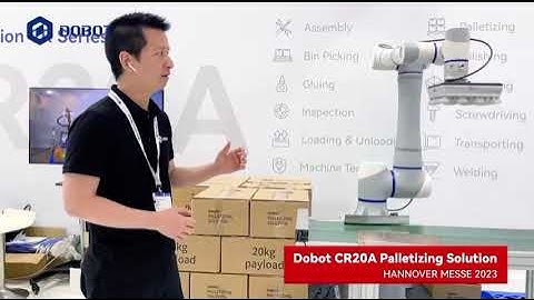 CR20A robot palletising solution robot 20kg payload robot handling