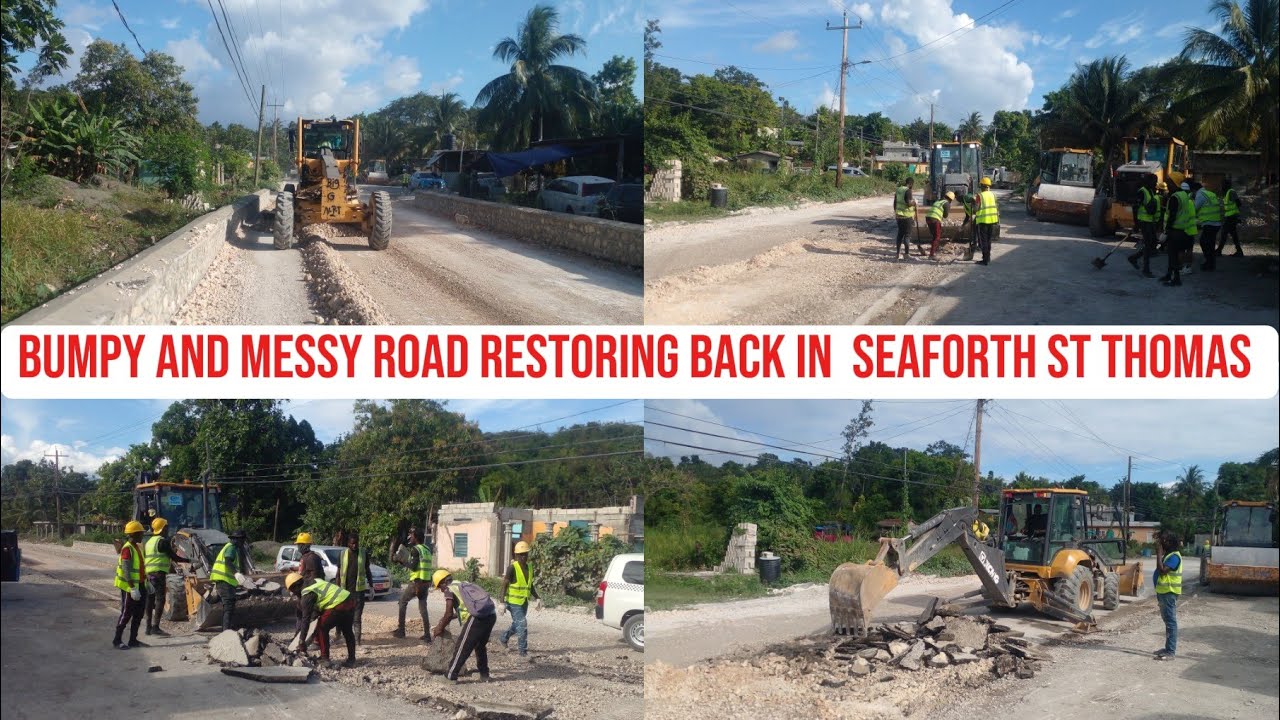 Bumpy (and Messy Road ] Restoring Back In  Seaforth, St. Thomas Jamaica.