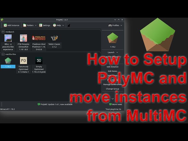 launcher Minecraft PolyMC no Linux - Veja como instalar via Flatpak