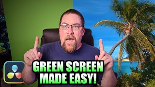 EASIER than you think!  Getting started with GREEN SCREEN in Davinci Resolve 20!