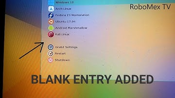 How to add a Blank Entry in GRUB2 Menu | Linux Distro