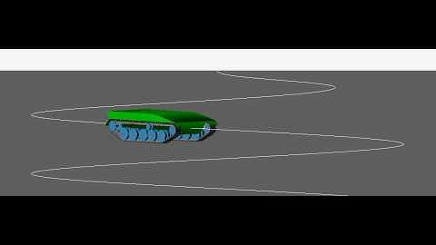 Adams Tracked Vehicle Toolkit - Tank driving slalom 2