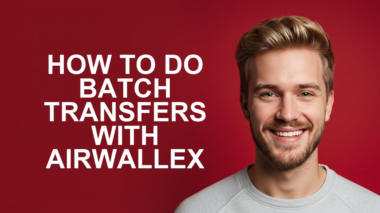 How To Do Batch Transfers With Airwallex - YouTube