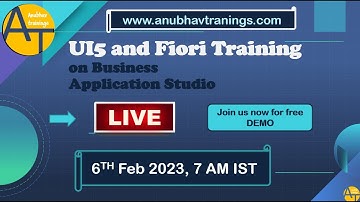 SAP UI5 and Fiori Training on Business Application Studio and VS Code on BTP || 6th Feb 2023 LIVE