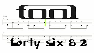 TOOL - Forty Six & 2 (🔴 Drum Notation | Tutorial) @chamisdrums #tool #drumtabs #chamisdrums