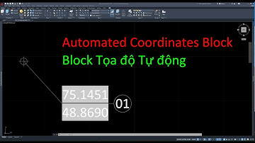 Automated Coordinates Block using Dynamic Block and Field