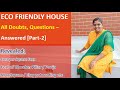 All Doubts/ Questions & Costs Clarified on Eco Friendly construction House Part-2|Keerthis Eco Villa